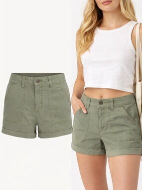 C&C California | Olive Green Utility Shorts | Cotton Stretch | Size 8